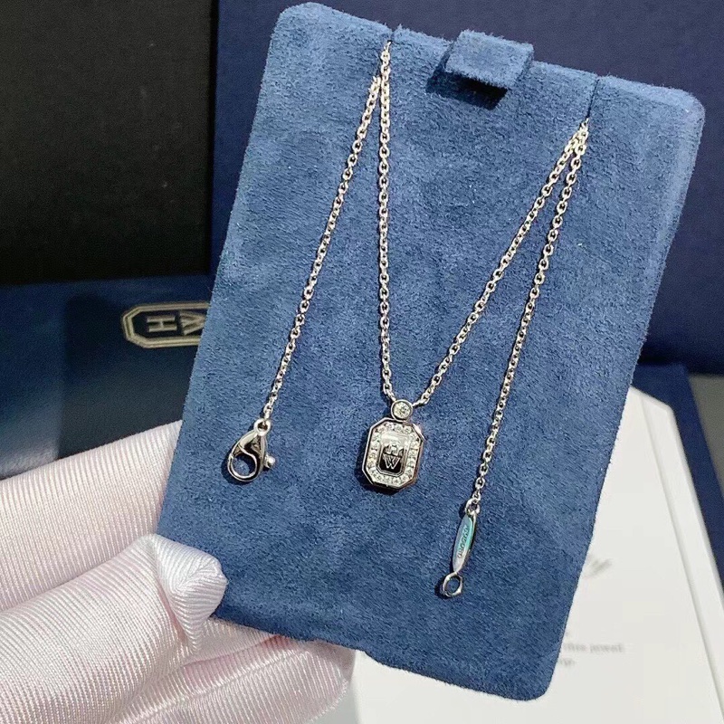 Harry Winston 海瑞溫斯頓香水瓶白金項鍊,2022年購入-3