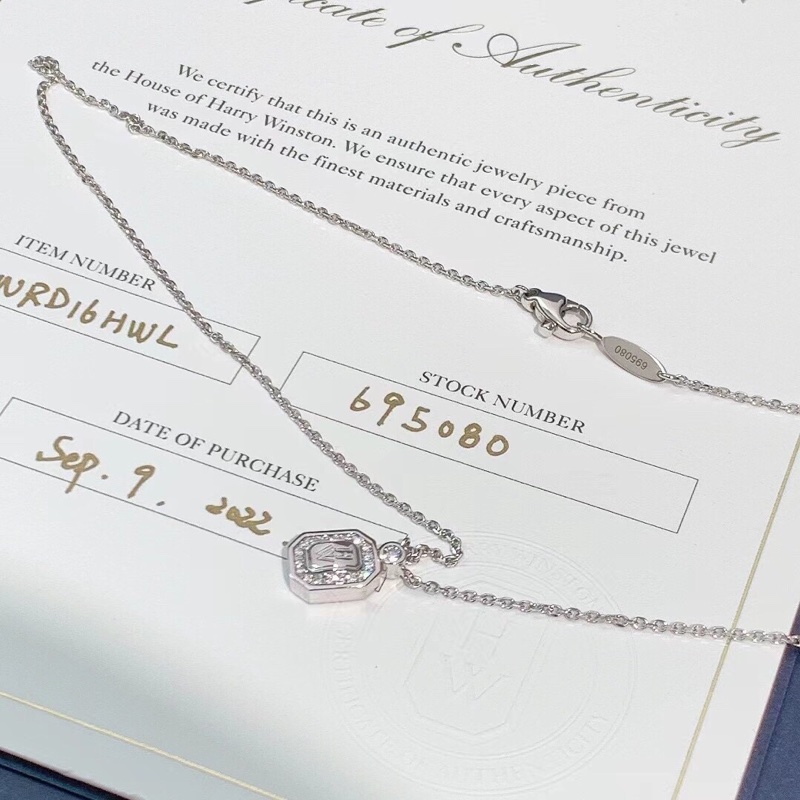 Harry Winston 海瑞溫斯頓香水瓶白金項鍊,2022年購入-5