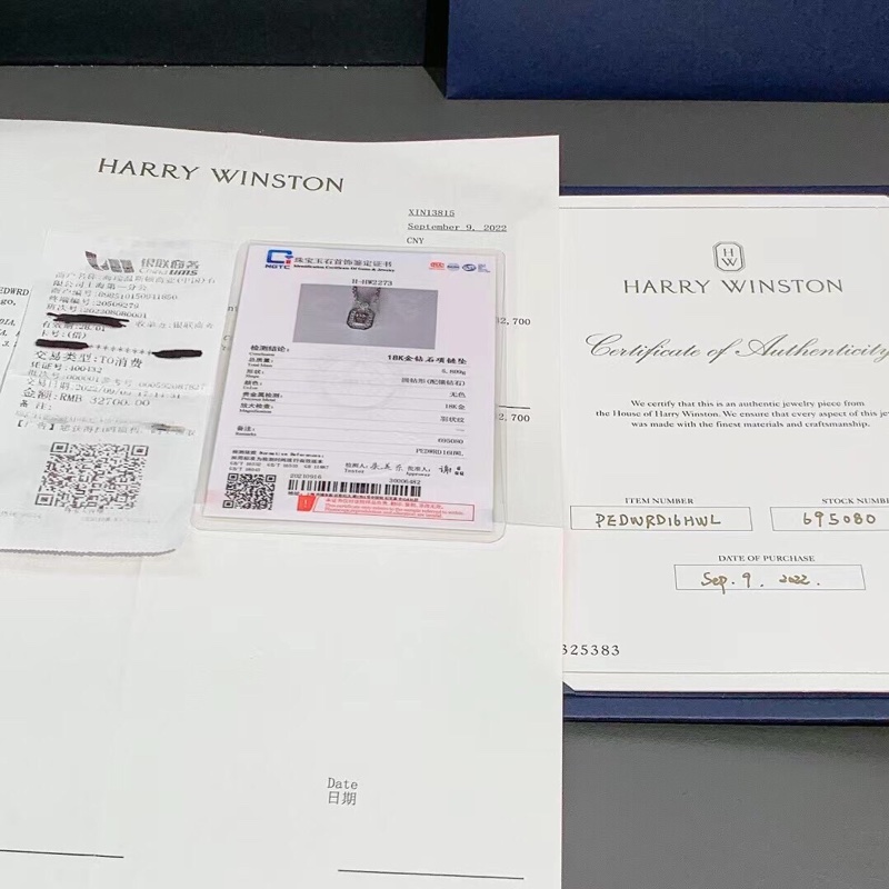 Harry Winston 海瑞溫斯頓香水瓶白金項鍊,2022年購入-6