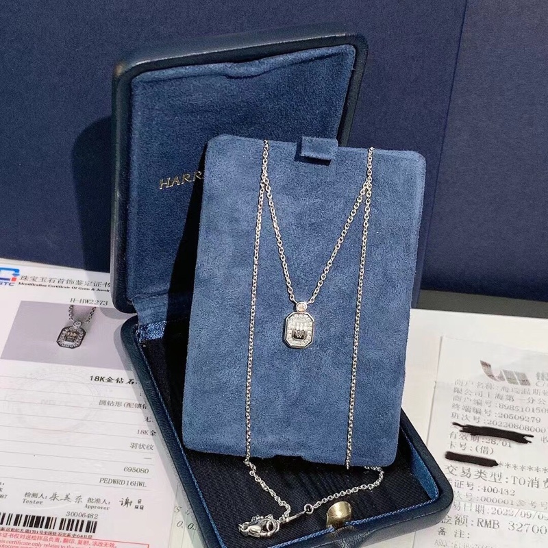 Harry Winston 海瑞溫斯頓香水瓶白金項鍊,2022年購入-7