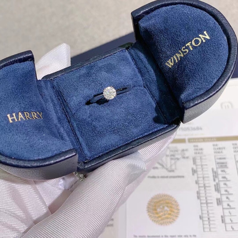 Harry Winston 海瑞溫斯頓0.5克拉鑽戒51號，0.5克拉，D色，vvs1，2019年購入-2