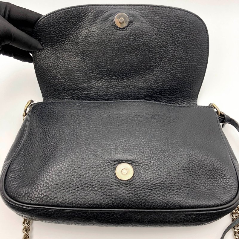 GUCCI 經典SOHO系列雙G LOGO流蘇包,逛街包,隨身包,斜背包,肩背包,側背包,二手真品,正品,現貨,免運-9