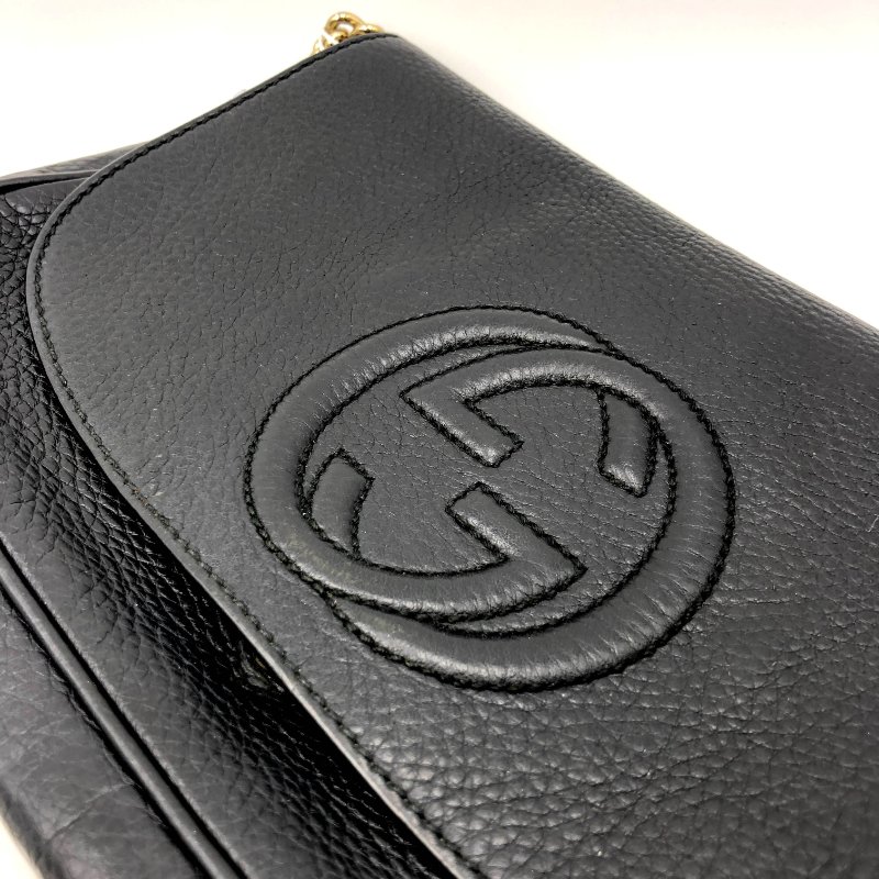 GUCCI 經典SOHO系列雙G LOGO流蘇包,逛街包,隨身包,斜背包,肩背包,側背包,二手真品,正品,現貨,免運-14