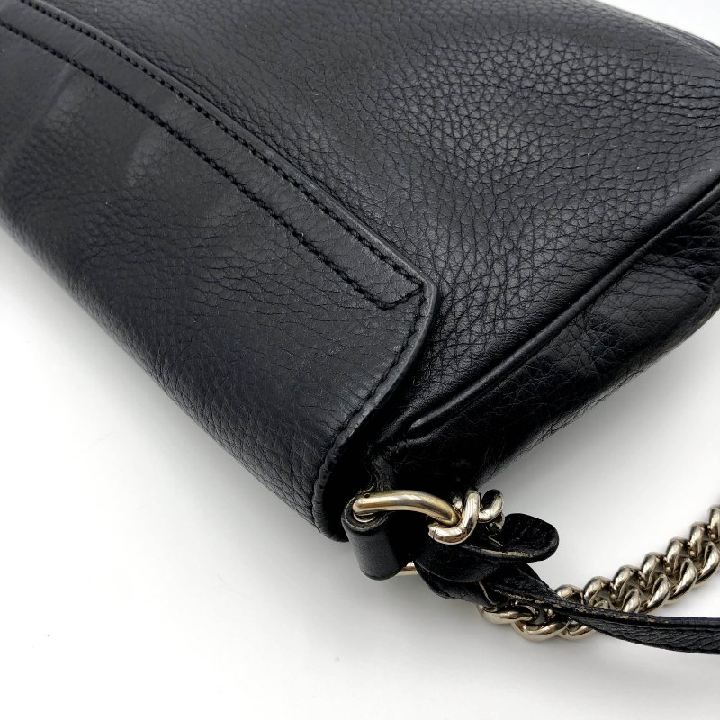 GUCCI 經典SOHO系列雙G LOGO流蘇包,逛街包,隨身包,斜背包,肩背包,側背包,二手真品,正品,現貨,免運-21