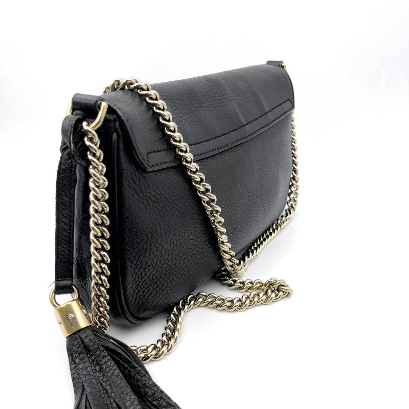 GUCCI 經典SOHO系列雙G LOGO流蘇包,逛街包,隨身包,斜背包,肩背包,側背包,二手真品,正品,現貨,免運-4