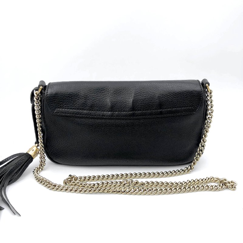 GUCCI 經典SOHO系列雙G LOGO流蘇包,逛街包,隨身包,斜背包,肩背包,側背包,二手真品,正品,現貨,免運-5