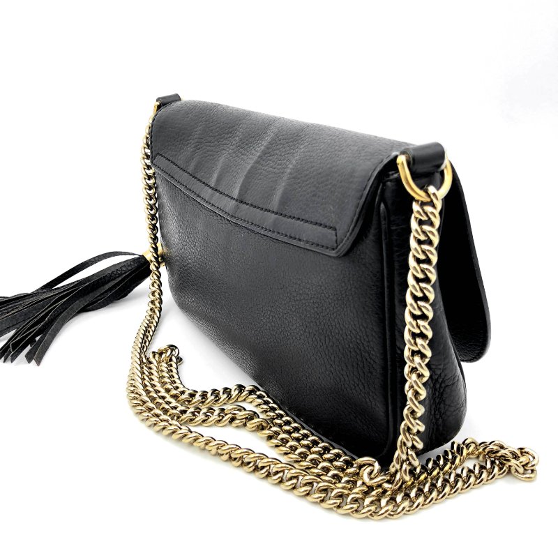 GUCCI 經典SOHO系列雙G LOGO流蘇包,逛街包,隨身包,斜背包,肩背包,側背包,二手真品,正品,現貨,免運-6