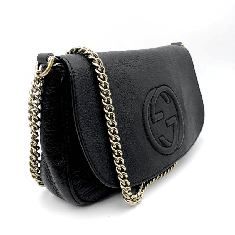 GUCCI 經典SOHO系列雙G LOGO流蘇包,逛街包,隨身包,斜背包,肩背包,側背包,二手真品,正品,現貨,免運-8