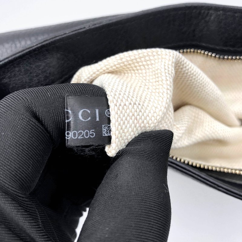 GUCCI 經典SOHO系列雙G LOGO流蘇包,逛街包,隨身包,斜背包,肩背包,側背包,二手真品,正品,現貨,免運-12