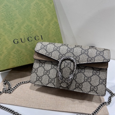 Gucci 酒神mini 銀鍊包