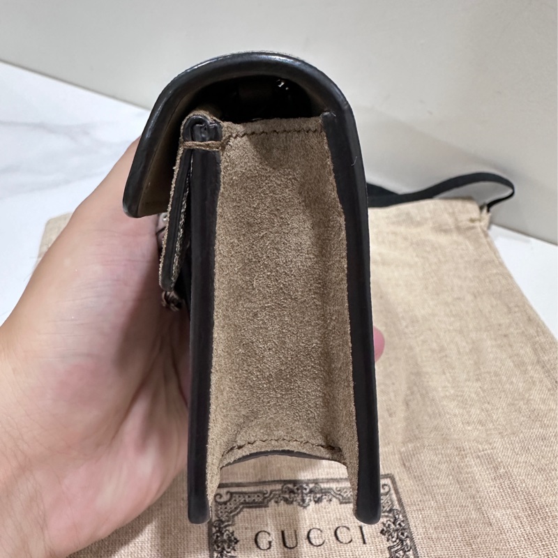 Gucci 酒神mini 銀鍊包-3