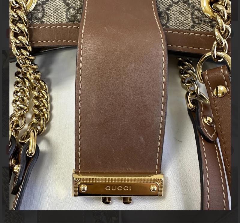 Gucci padlock 棕色小號肩包-14
