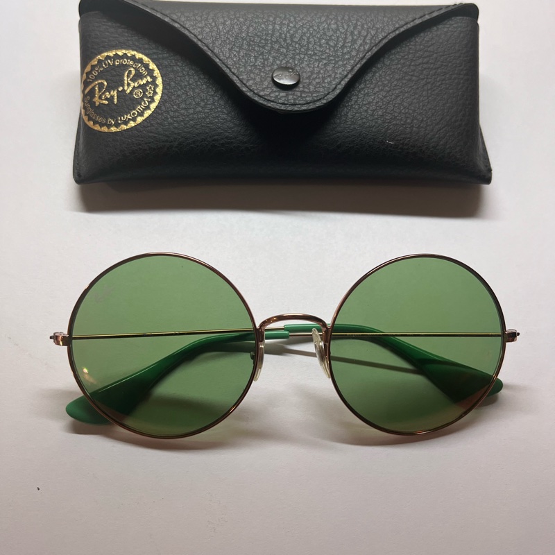 Rayban 雷朋圓框淺色墨鏡 太陽眼鏡-0
