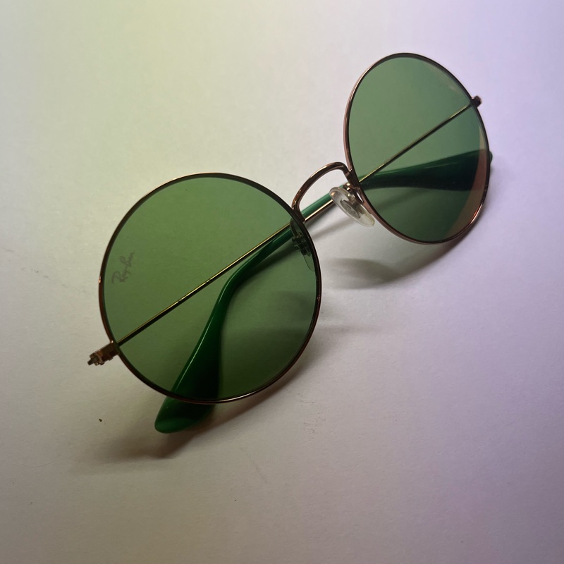 Rayban 雷朋圓框淺色墨鏡 太陽眼鏡-1
