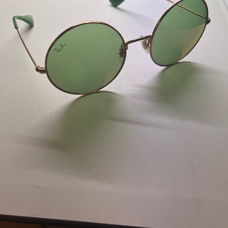 Rayban 雷朋圓框淺色墨鏡 太陽眼鏡-3