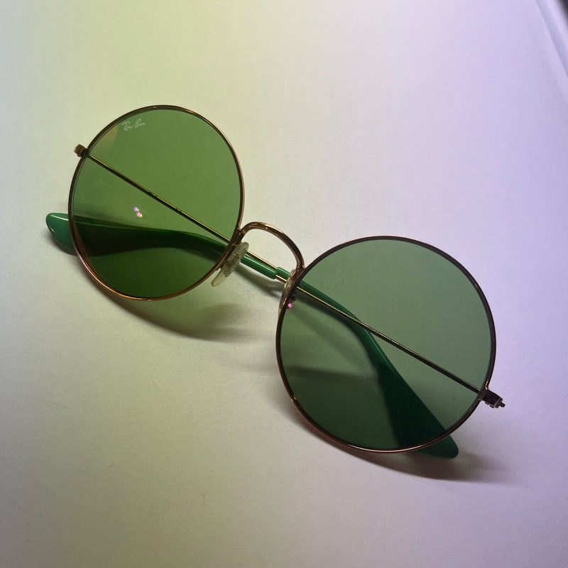 Rayban 雷朋圓框淺色墨鏡 太陽眼鏡-5