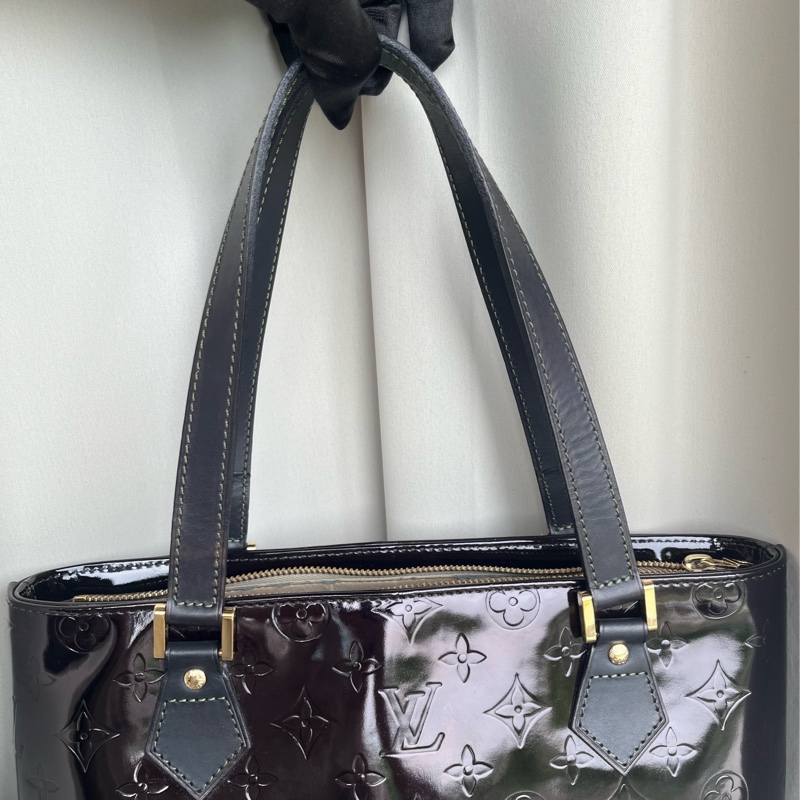 「🍖中秋檔期下殺🍖」(原廠防塵袋 米色內裏)LV Vernis 薇薇安 肩背包 手提包👜-7