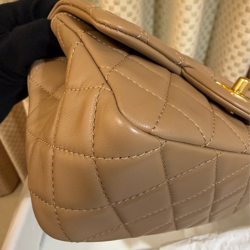 閒置新Chanel 霧金鏈coco奶茶 金球 方胖 香奈兒-18