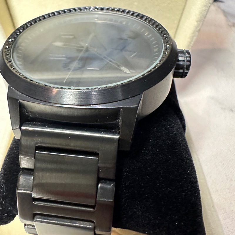 armani Exchange黑鑽男錶-1