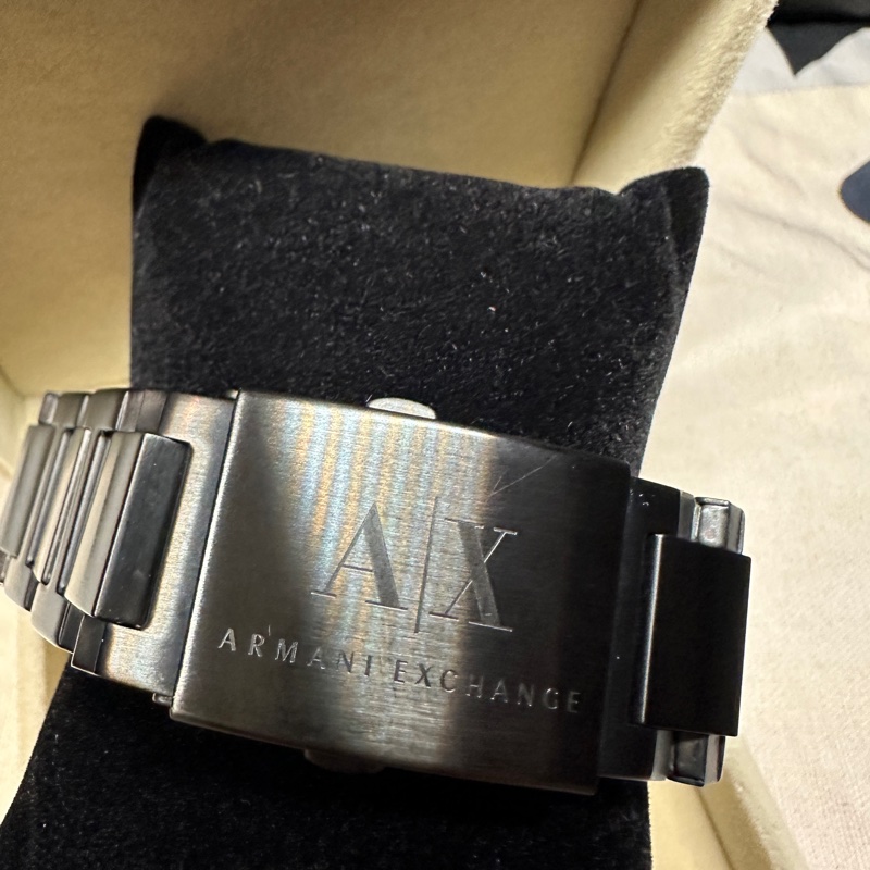 armani Exchange黑鑽男錶-6