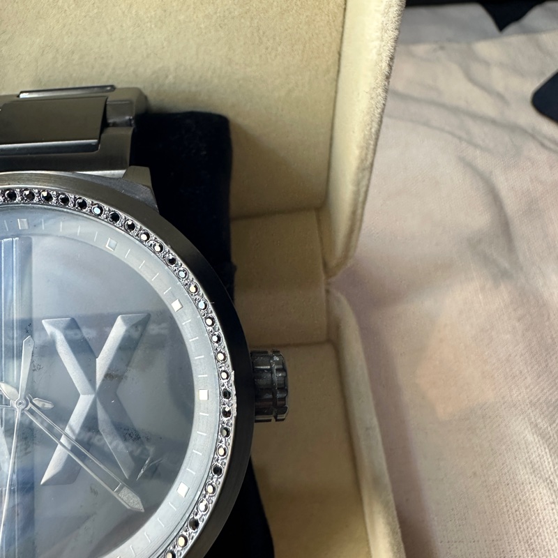 armani Exchange黑鑽男錶-16