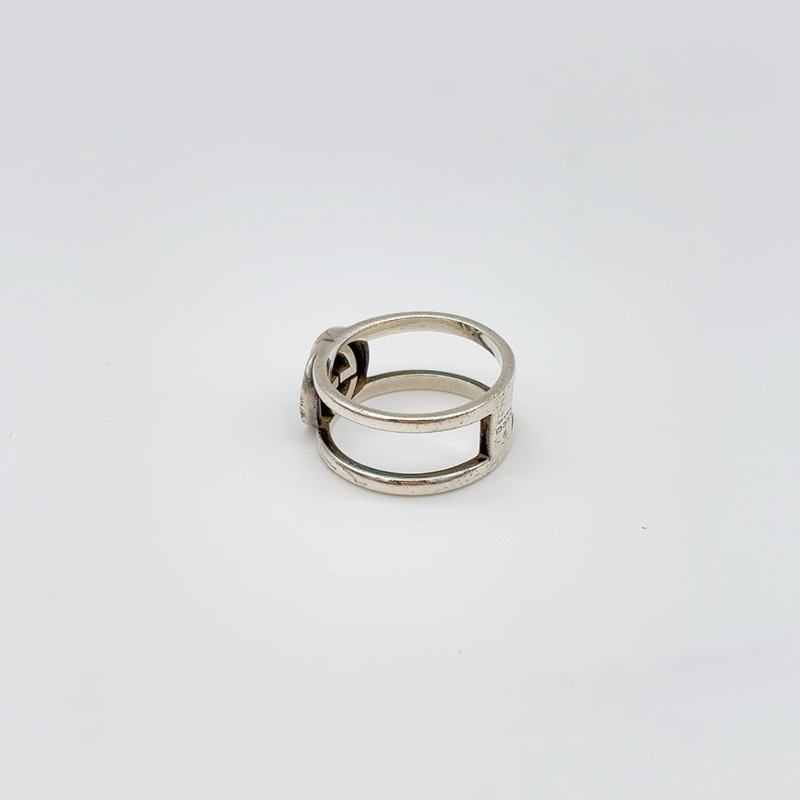 GUCCI 925純銀戒指INTERLOCKING G 系列兩件組 （16/18號）-9