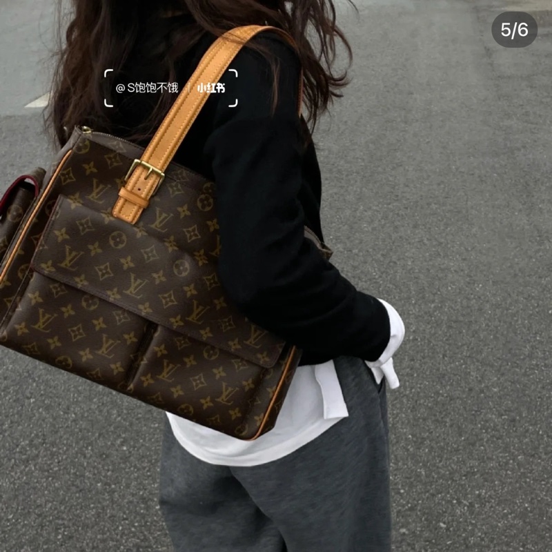 “🍾限時直播下殺+國慶🍻”（狀況很好）LV 經典老花 駱駝包 肩背包 手提包-0