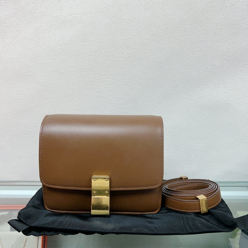 Celine classic box 焦糖棕色經典盒子斜跨包-0