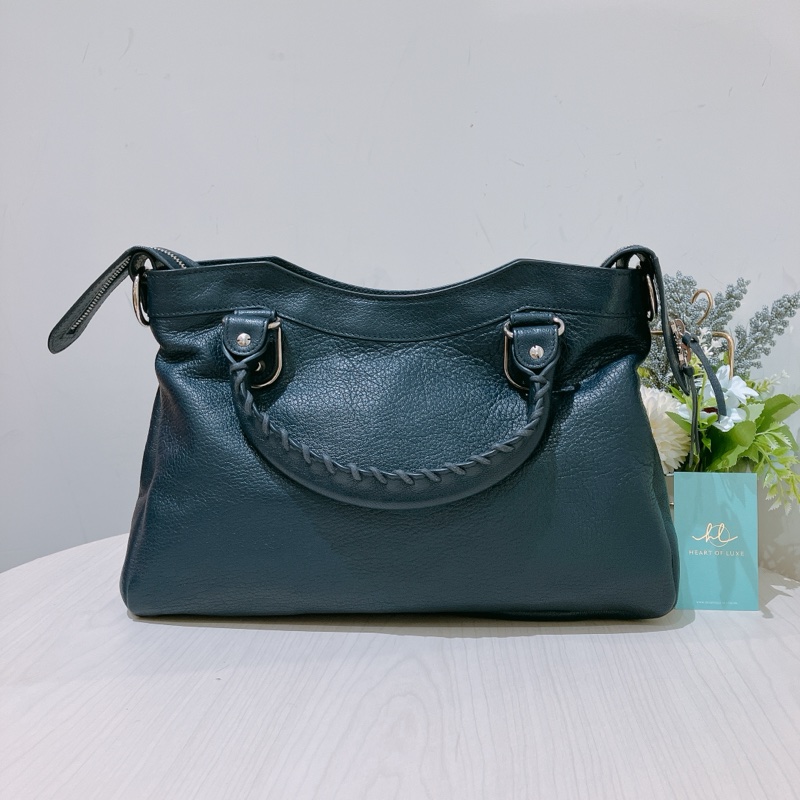 BALENCIAGA 巴黎世家復古皮城市兩用包包METALLIC EDGE CITYS TOWN BAG CALFSKIN-1