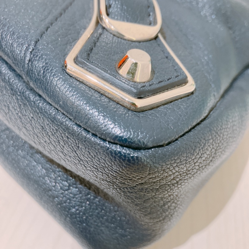 BALENCIAGA 巴黎世家復古皮城市兩用包包METALLIC EDGE CITYS TOWN BAG CALFSKIN-6