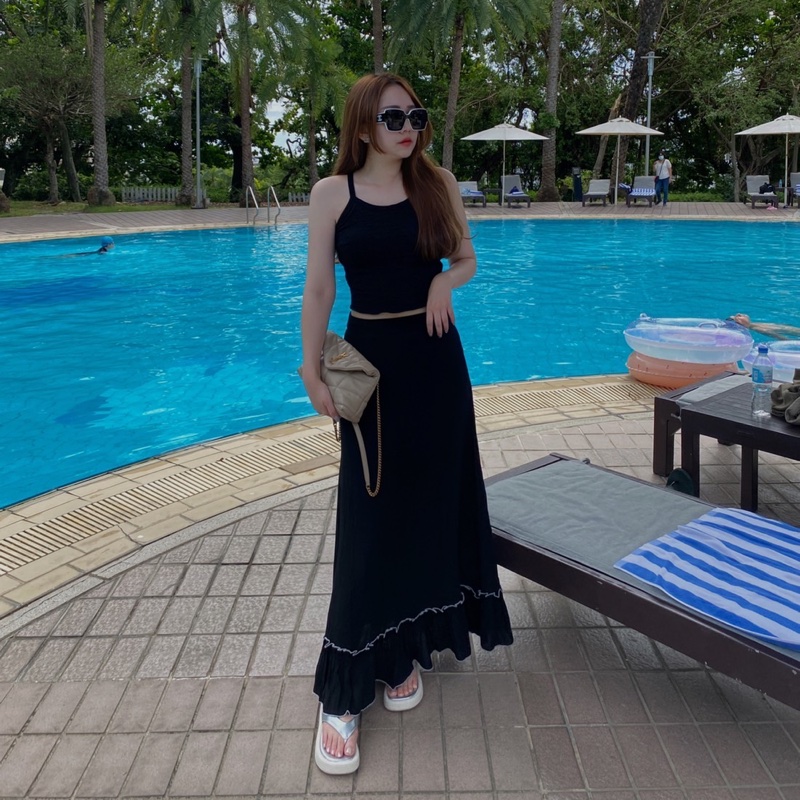 可議價YSL Loulou puffer 迷你雲朵包 斜背包 奶茶色-1