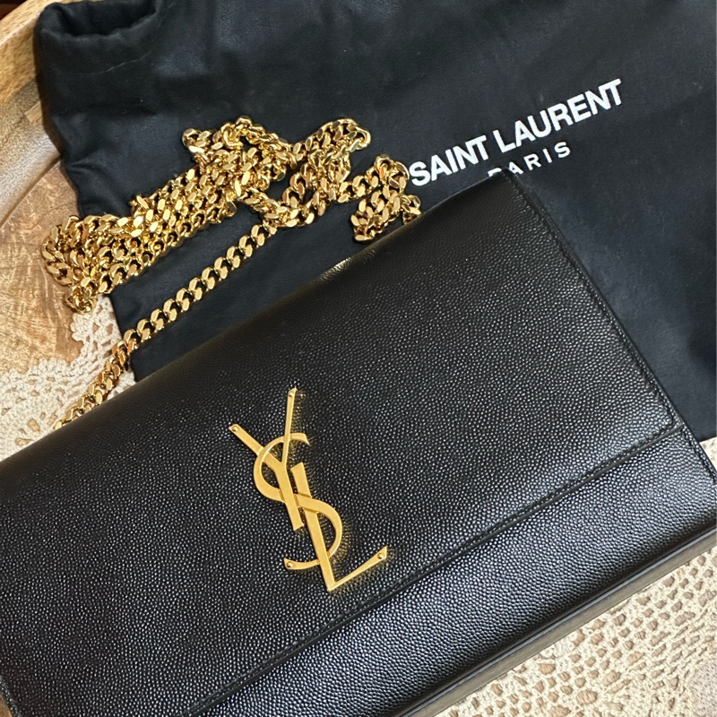 YSL KATE粒面皮革中型手袋-2