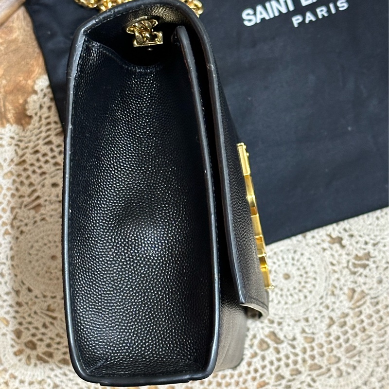 YSL KATE粒面皮革中型手袋-4