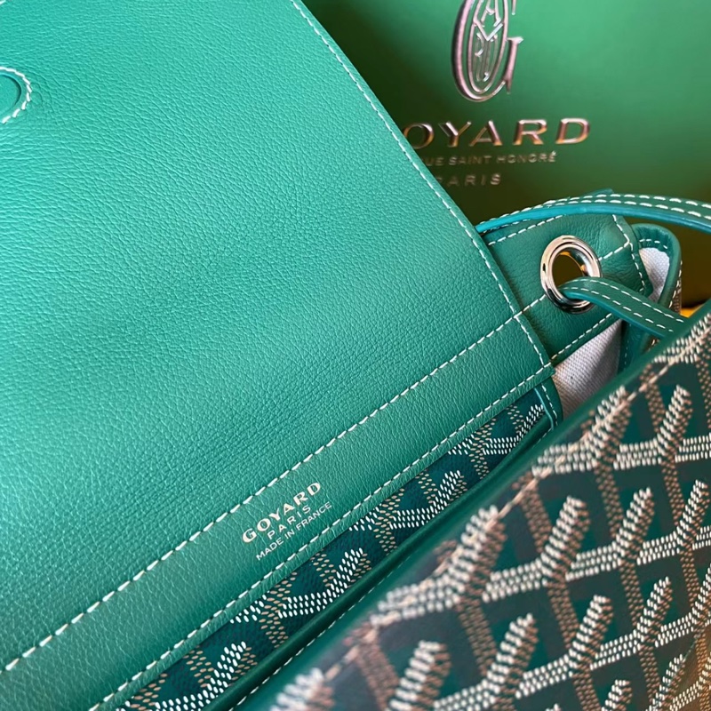 goyard rouette綠色單肩斜背多用包-2