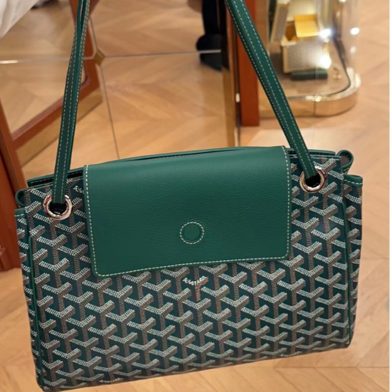 goyard rouette綠色單肩斜背多用包-4