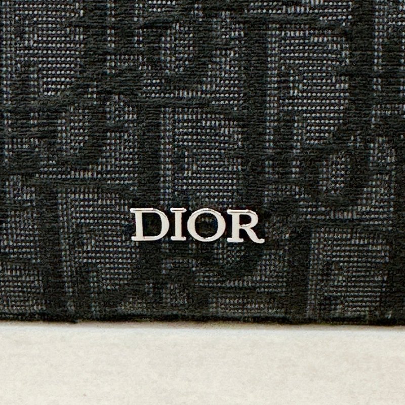 DIOR 黑色緹花相機包-16