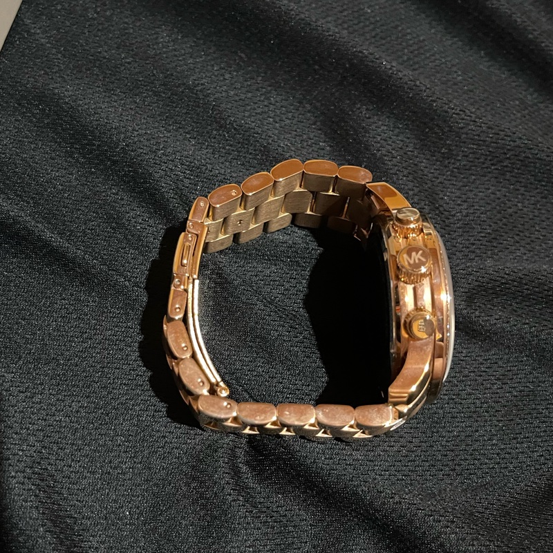 Michael Kors 玫瑰金鑽錶MK-20