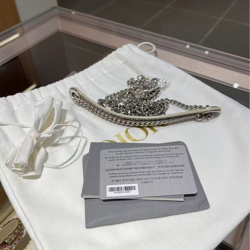 Dior 迪奧 三格 喜馬拉雅原色蜥蜴皮戴妃包銀扣 手提斜挎包-7