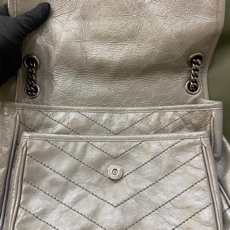 Saint Laurent YSL niki灰色中號-4