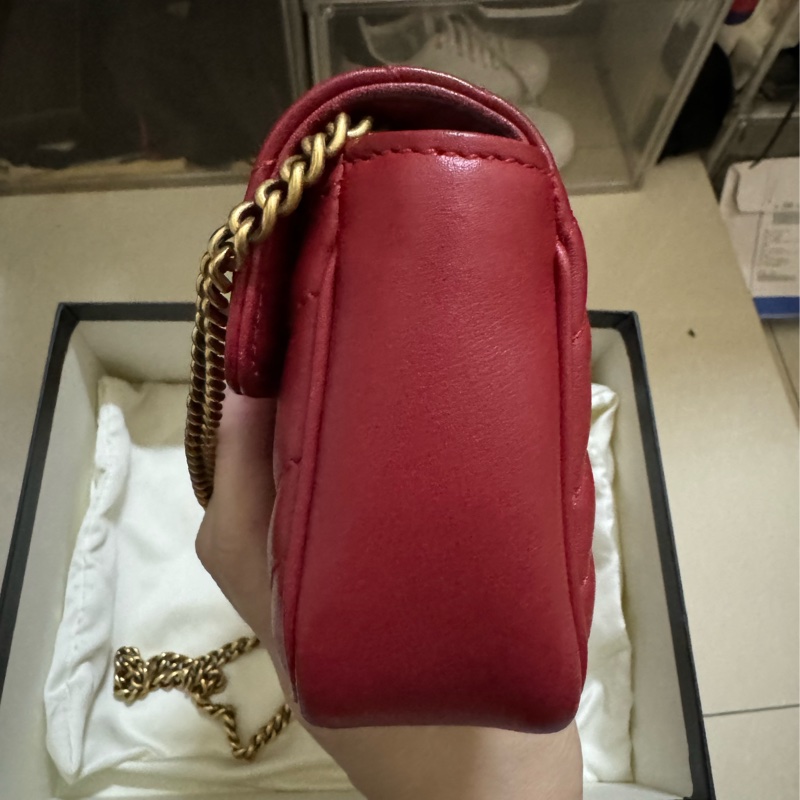 Gucci supermini 鏈條斜背包-4