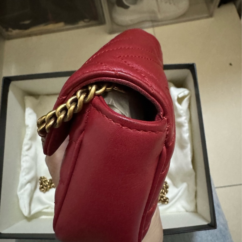 Gucci supermini 鏈條斜背包-5