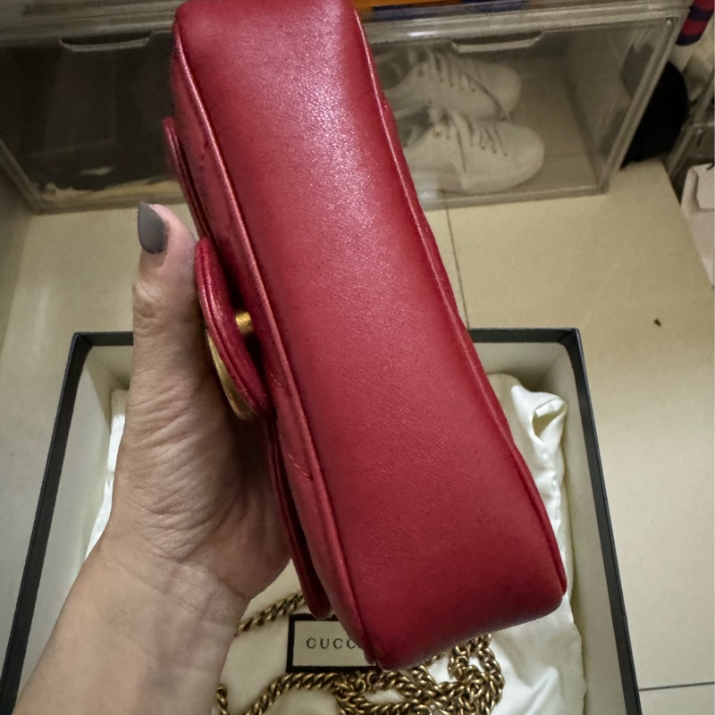 Gucci supermini 鏈條斜背包-7