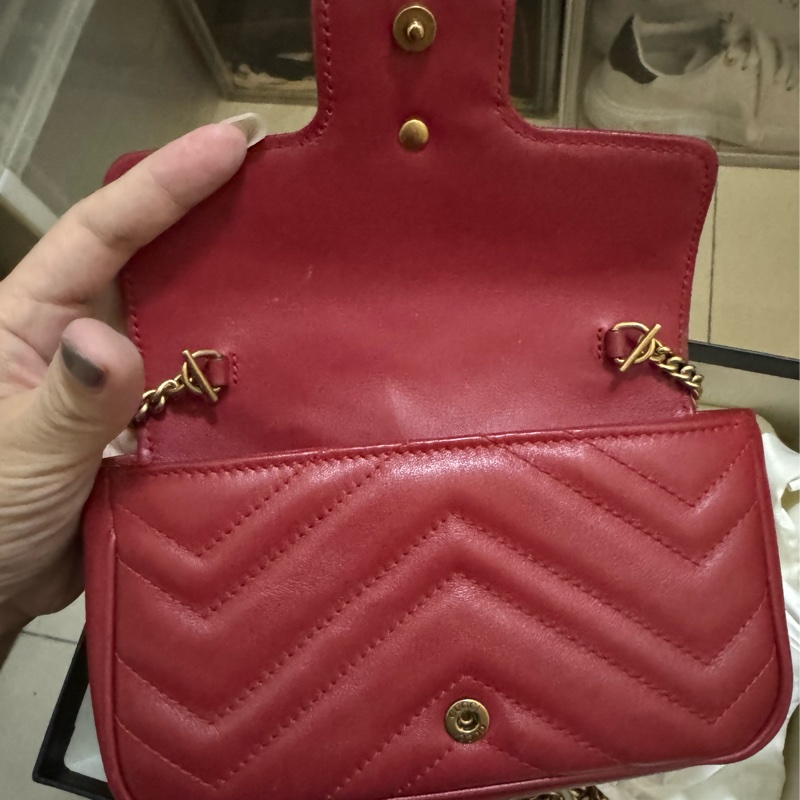 Gucci supermini 鏈條斜背包-14