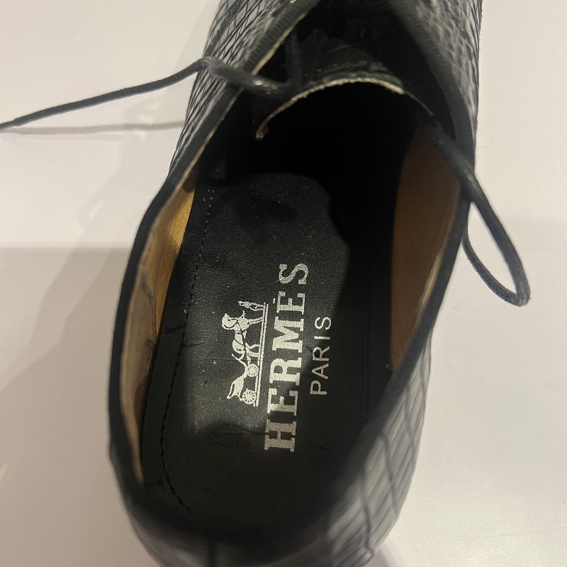 愛馬仕皮鞋，出清價，鱷魚紋，無鞋盒-2