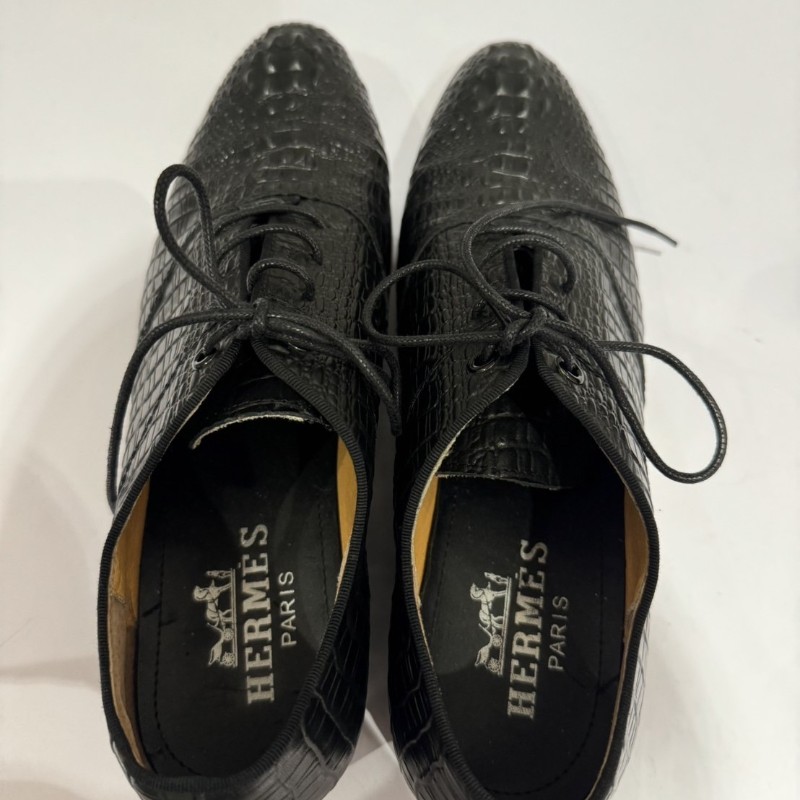 愛馬仕皮鞋，出清價，鱷魚紋，無鞋盒-6
