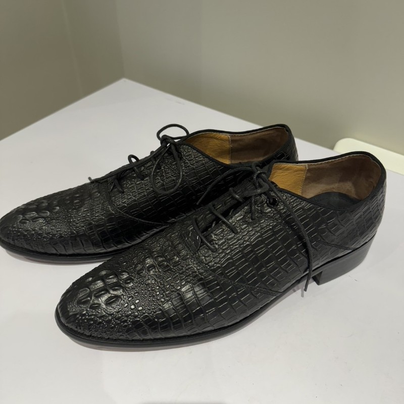 愛馬仕皮鞋，出清價，鱷魚紋，無鞋盒-7