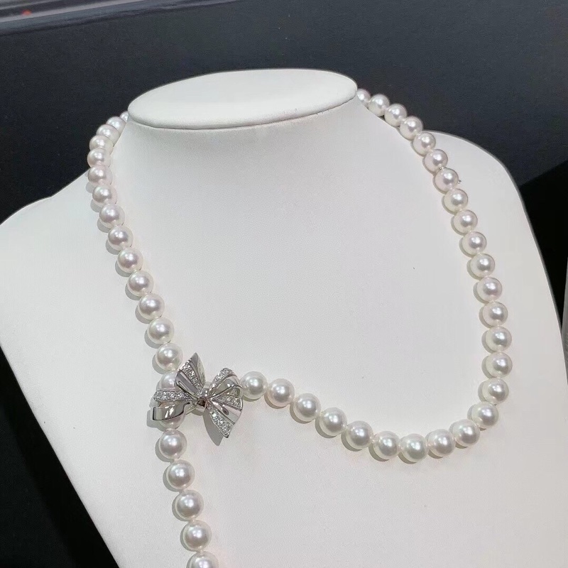 mikimoto禦木本蝴蝶扣珍珠項鍊手鍊 釦子可以打開調整長度-2