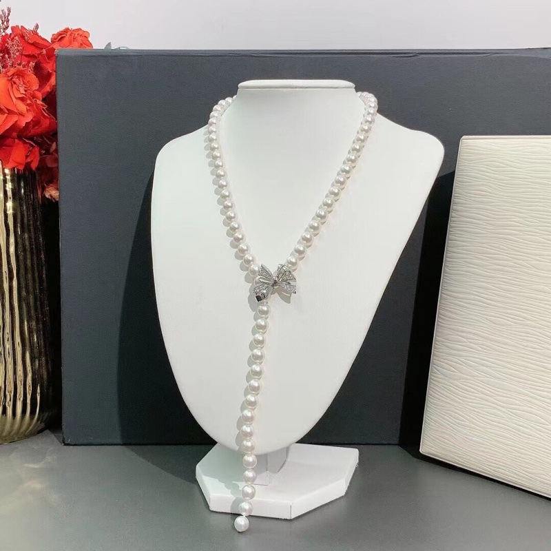 mikimoto禦木本蝴蝶扣珍珠項鍊手鍊 釦子可以打開調整長度-5