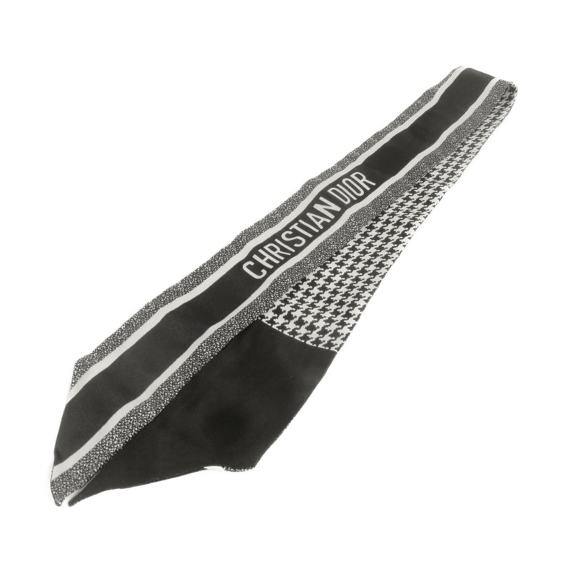 Dior 【激減優惠】絲質30 Montaigne Mitzah Scarf絲巾黑色-1