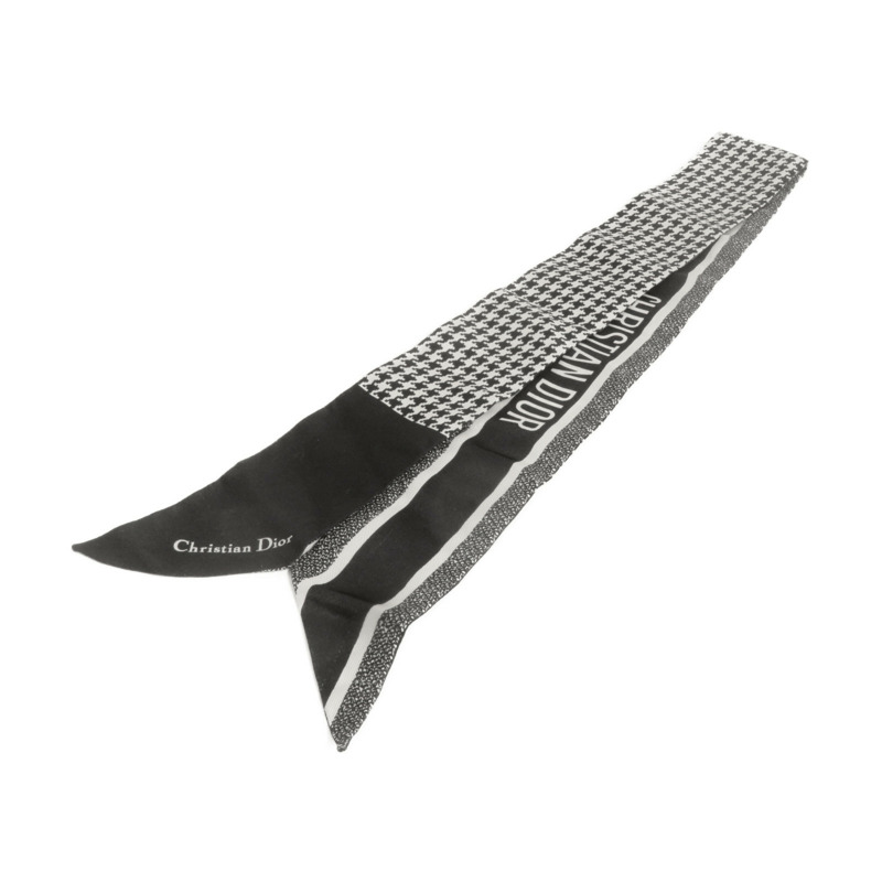 Dior 【激減優惠】絲質30 Montaigne Mitzah Scarf絲巾黑色-2